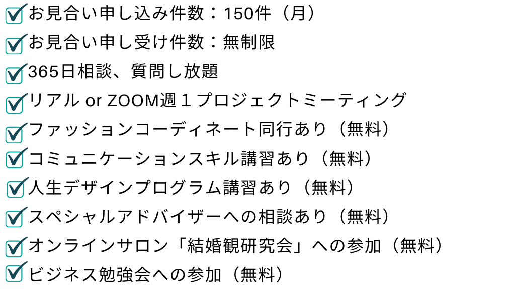 料金表 サービス内容